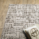 Oriental Weavers Nebulous 2060W Ivory/ Grey Rug - corner detail