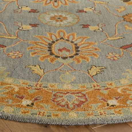 Safavieh Heritage 6'-0" x 6'-0" Rug in Blue / Orange