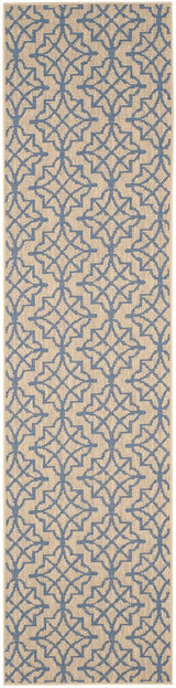 Safavieh Palm Beach 2'-0" x 8'-0" Rug in Natural / Blue