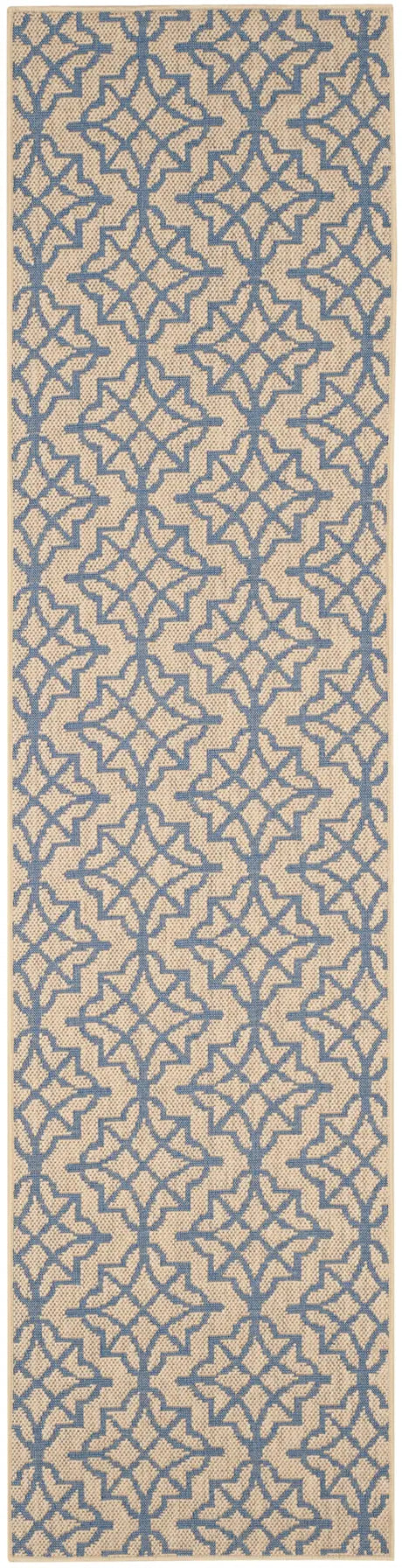 Safavieh Palm Beach 2'-0" x 8'-0" Rug in Natural / Blue