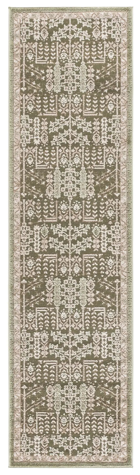 Safavieh Cameron 2'-2" x 8'-0" Rug in Green / Ivory