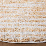 Safavieh Rumi Shag 6'-7" x 6'-7" Rug in Gold / Ivory