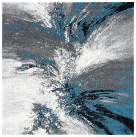 Safavieh Glacier 6'-7" x 6'-7" Rug in Blue / Grey
