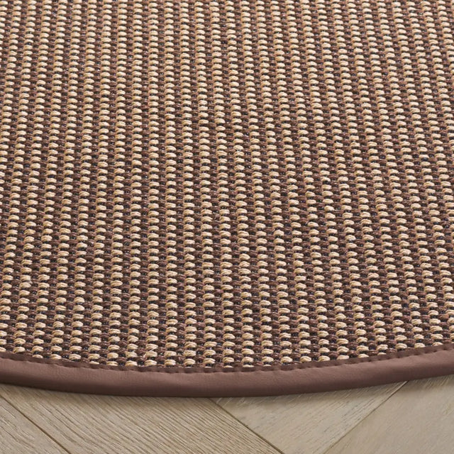 Safavieh Napa Performance Sisal  6'-0" x 6'-0" Rug in Marble / Brown
