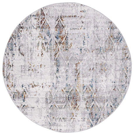 Safavieh Amelia 6'-7" x 6'-7" Rug in Grey / Blue Gold