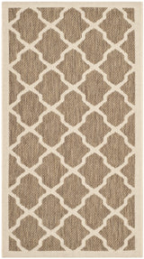 Safavieh Courtyard 2'-0" x 3'-7" Rug in Brown / Bone