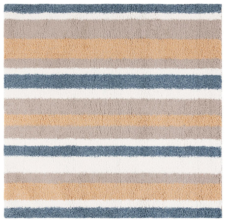 Safavieh Calico Shag 6'-7" x 6'-7" Rug in Taupe / Ivory