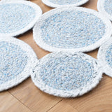 Safavieh Cape Cod 5'-0" x 5'-0" Rug in Blue / Ivory