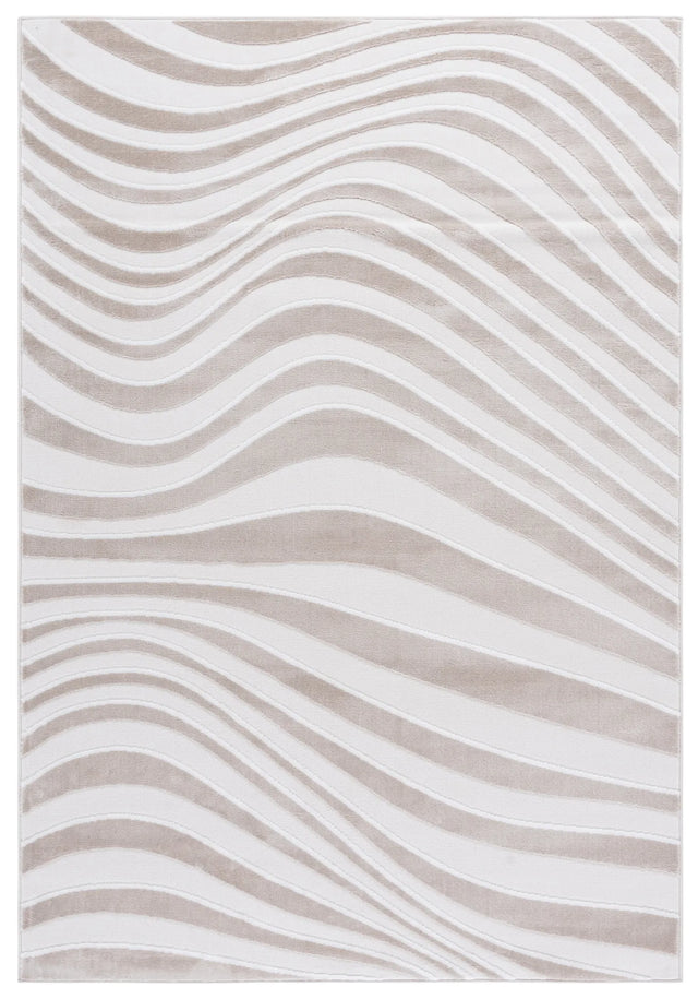 Safavieh Saylor 100 4'-0" x 6'-0" Rug in Beige White / Ivory