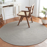Safavieh Braided 5'-0" x 5'-0" Rug in Grey