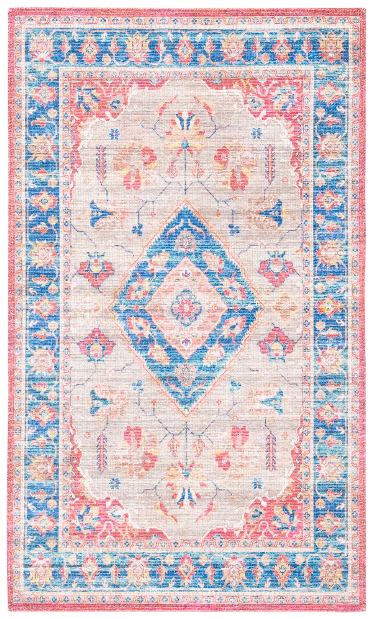 Safavieh Saffron 3'-0" x 5'-0" Rug in Rust / Ivory