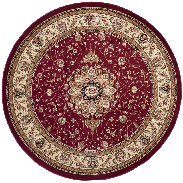 Safavieh Lyndhurst 8'-0" x 8'-0" Rug in Red / Ivory