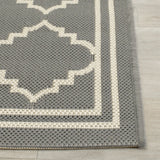 Safavieh Courtyard 2'-3" x 8'-0" Rug in Grey / Beige