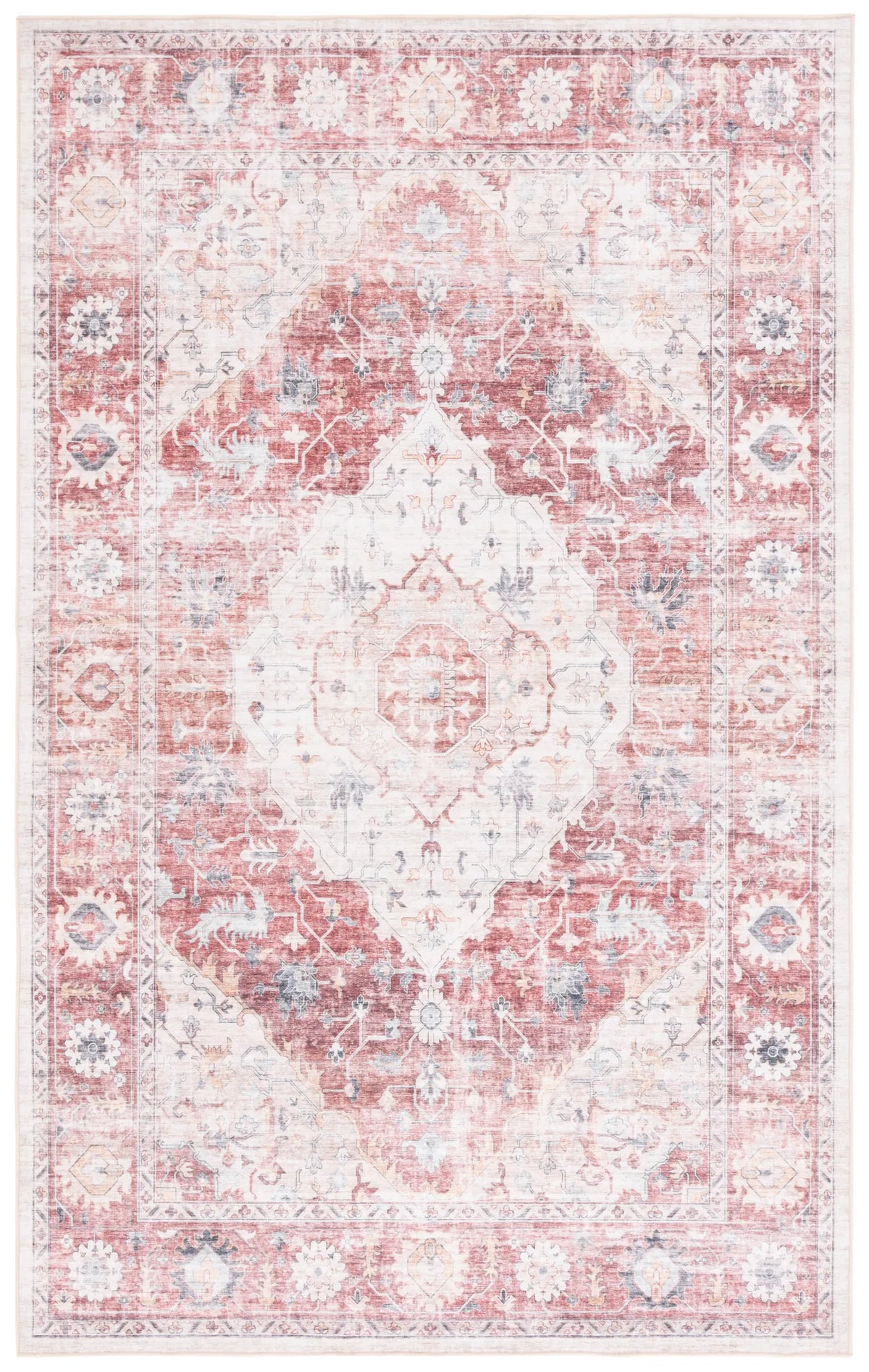 Safavieh Arizona 4'-0" x 6'-0" Rug in Light Red / Beige