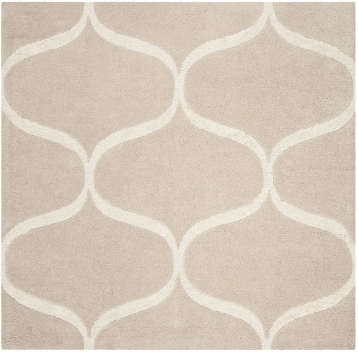 Safavieh Cambridge 6'-0" x 6'-0" Rug in Light Beige / Ivory