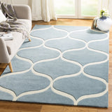 Safavieh Cambridge 4'-0" x 6'-0" Rug in Light Blue / Ivory