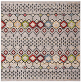 Safavieh Amsterdam 5'-1" x 5'-1" Rug in Light Grey / Multi
