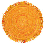 Safavieh Braided 5'-0" x 5'-0" Rug in Gold