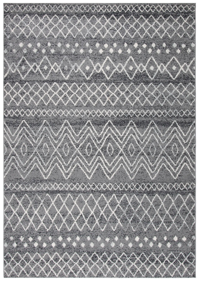 Safavieh Madison 700 4'-0" x 6'-0" Rug in Charcoal / Ivory