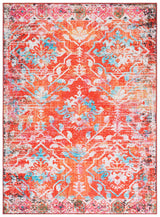 Safavieh Riviera 4'-5" x 6'-5" Rug in Orange / Light Blue