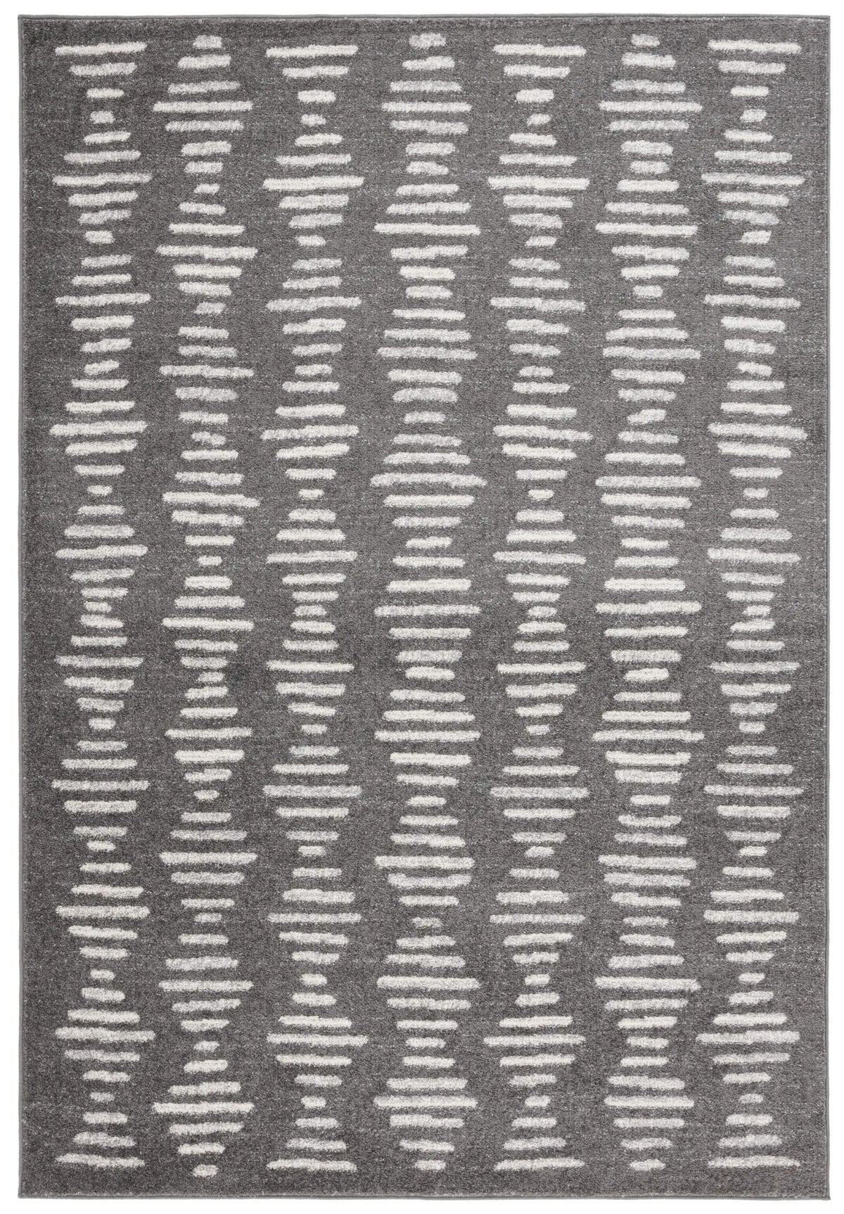 Safavieh Tulum 4'-5" x 6'-5" Rug in Dark Grey / Ivory