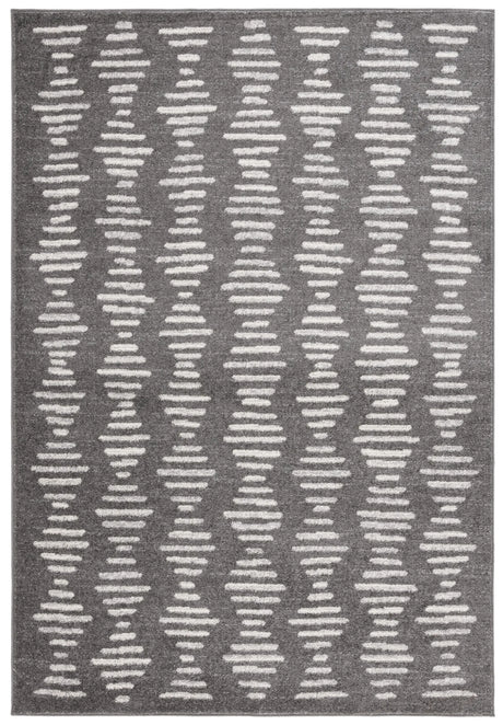 Safavieh Tulum 4'-5" x 6'-5" Rug in Dark Grey / Ivory