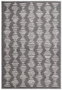 Safavieh Tulum 4'-5" x 6'-5" Rug in Dark Grey / Ivory