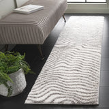 Safavieh Tahoe Shag 2'-0" x 8'-0" Rug in Ivory / Grey