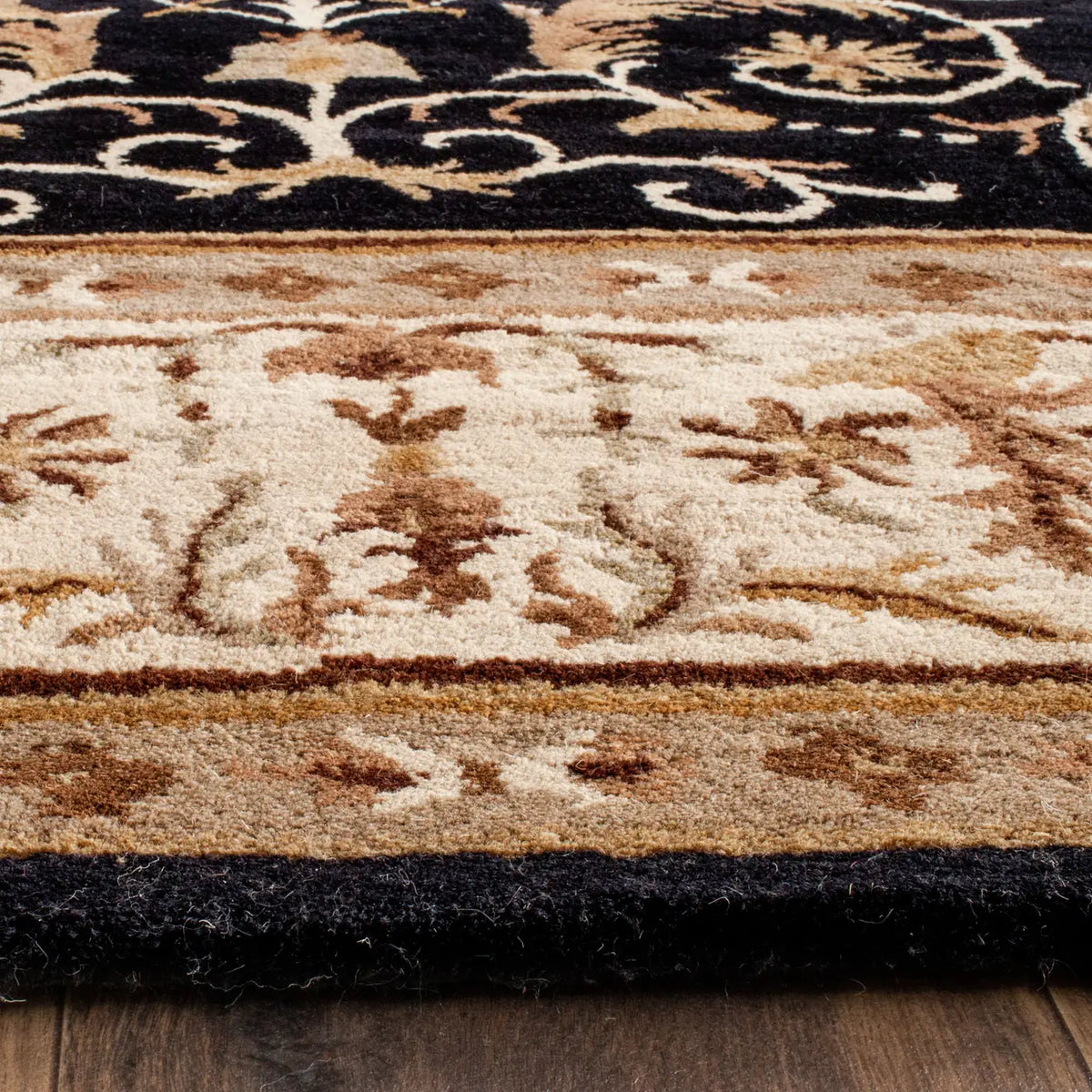 Safavieh Empire 9'-6" x 13'-6" Rug in Black / Ivory