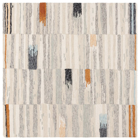 Safavieh Ebony 5'-0" x 5'-0" Rug in Ivory / Grey