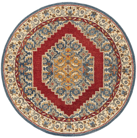 Safavieh Antiquity 6'-0" x 6'-0" Rug in Blue / Red