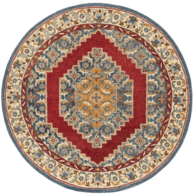 Safavieh Antiquity 6'-0" x 6'-0" Rug in Blue / Red