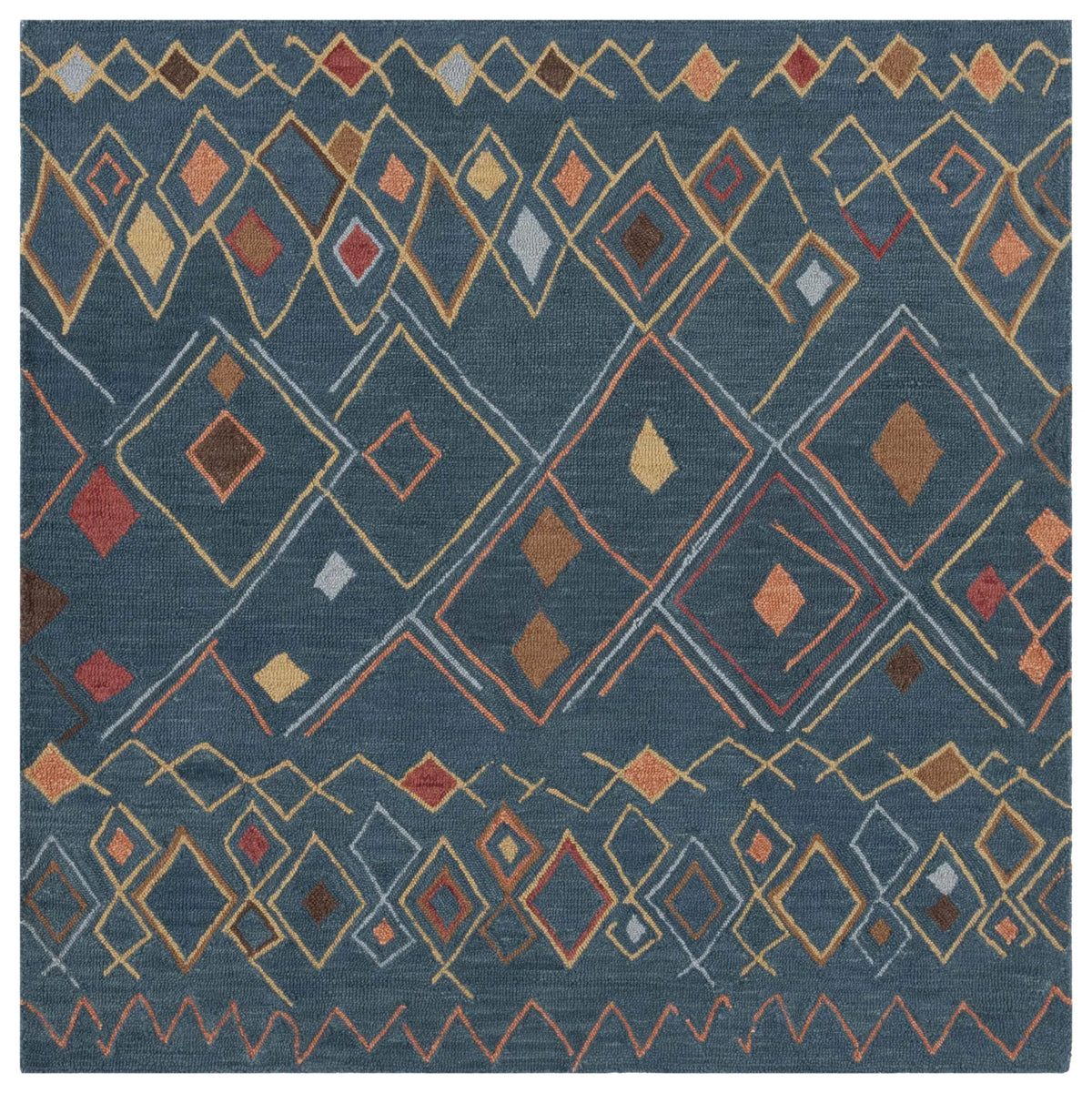 Safavieh Suzani 6'-0" x 6'-0" Rug in Dark Blue / Multi