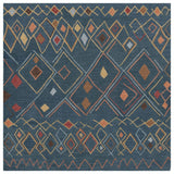 Safavieh Suzani 6'-0" x 6'-0" Rug in Dark Blue / Multi
