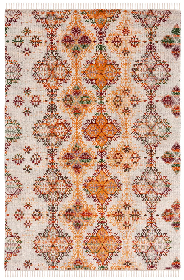 Safavieh Kilim 4'-0" x 6'-0" Rug in Ivory / Gold