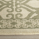 Safavieh Courtyard 2'-3" x 6'-7" Rug in Natural / Olive