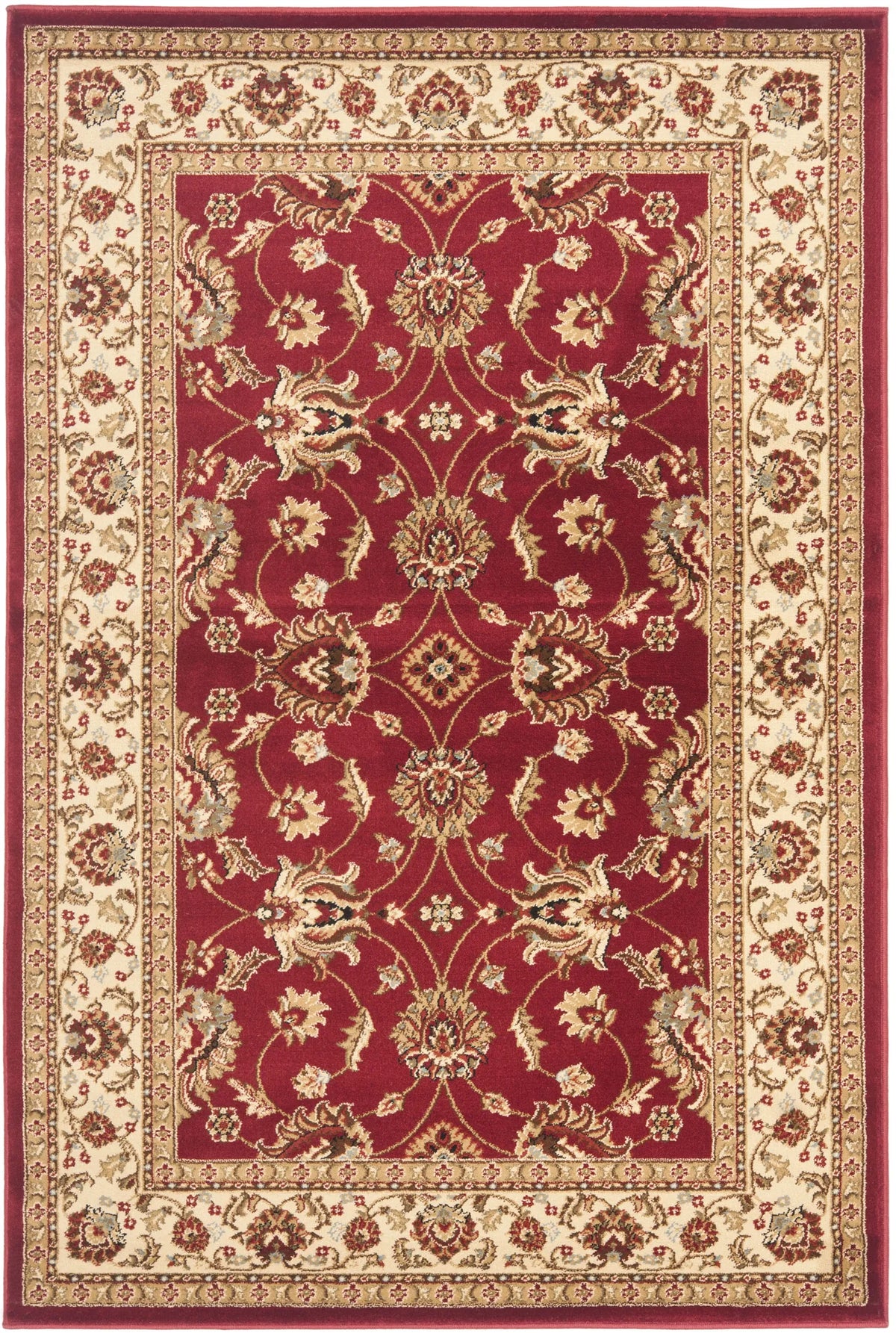 Safavieh Lyndhurst 3'-3" x 5'-3" Rug in Red / Ivory