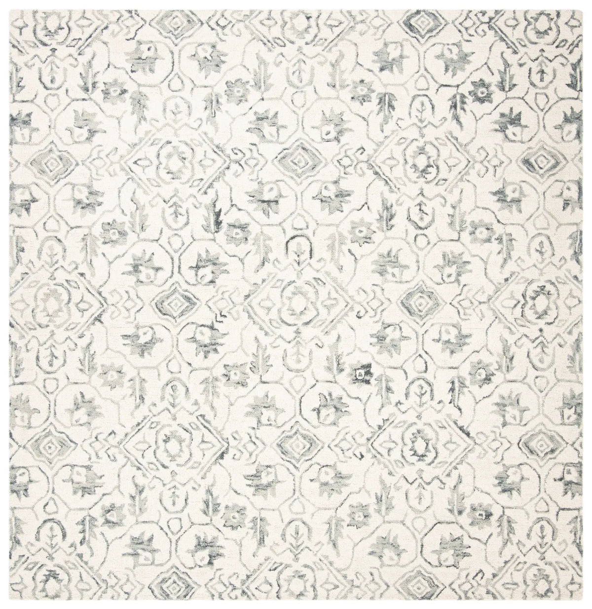 Safavieh Dip Dye 7'-0" x 7'-0" Rug in Grey / Ivory