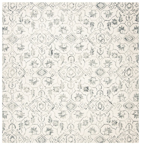 Safavieh Dip Dye 7'-0" x 7'-0" Rug in Grey / Ivory
