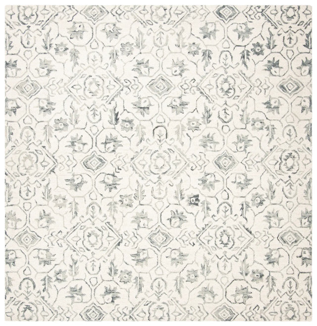 Safavieh Dip Dye 7'-0" x 7'-0" Rug in Grey / Ivory