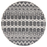 Safavieh Metro 6'-0" x 6'-0" Rug in Black / Ivory