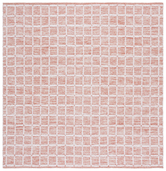 Safavieh Montauk 6'-0" x 6'-0" Rug in Orange / Ivory