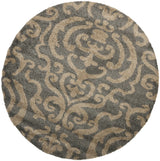 Safavieh Florida Shag 5'-0" x 5'-0" Rug in Grey / Beige