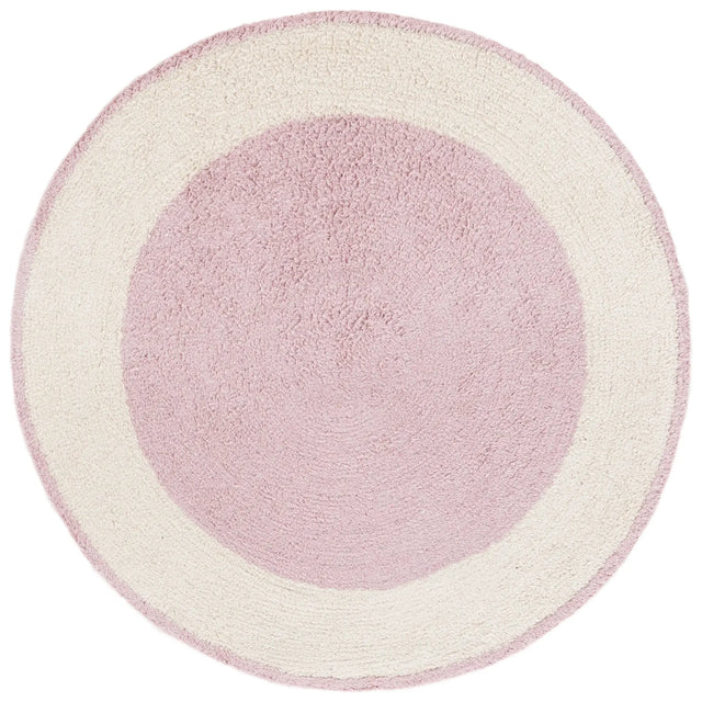 Safavieh Easy Care 3'-0" x 3'-0" Rug in Ivory / Pink