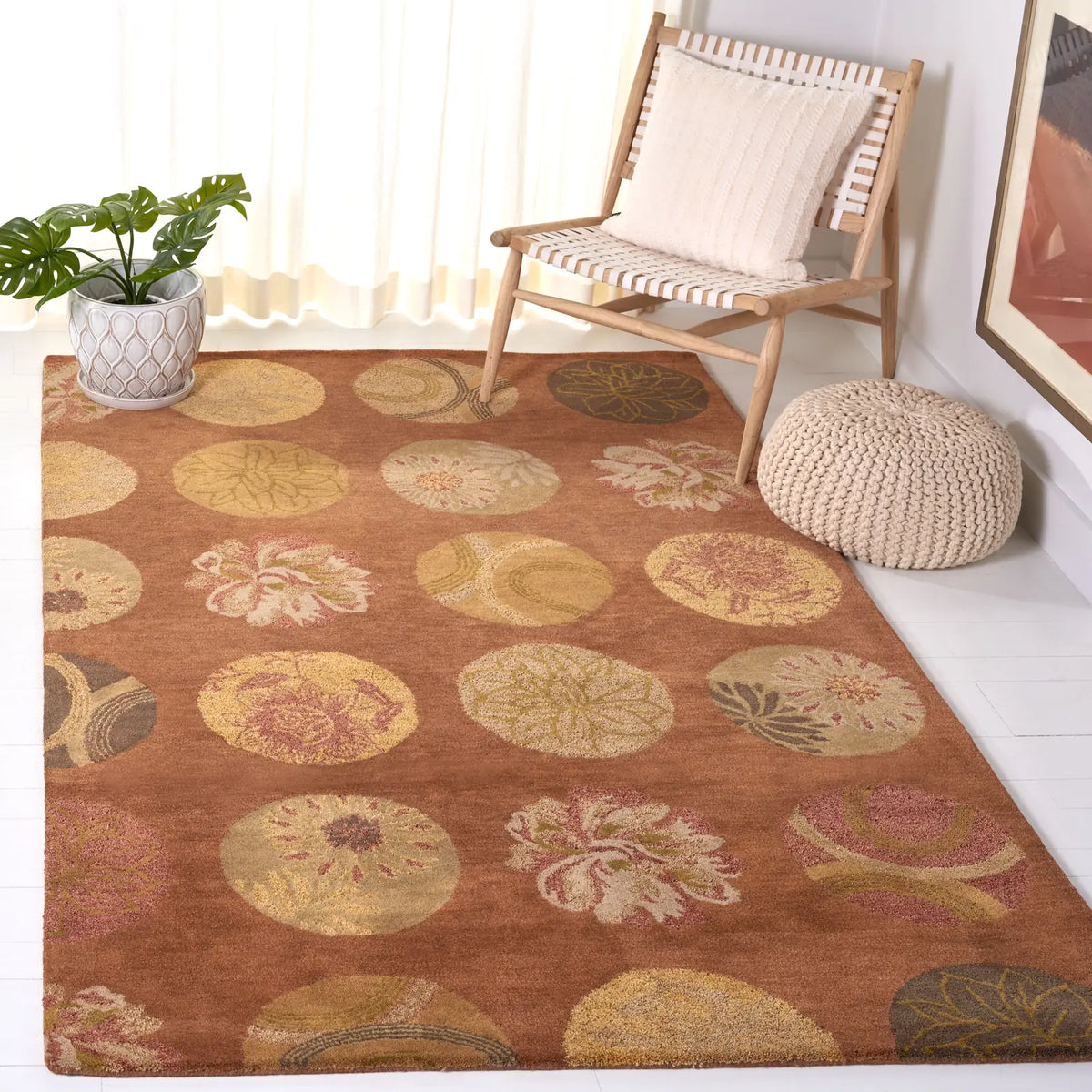 Safavieh Rodeo Drive 3'-6" x 5'-6" Rug in Light Brown / Multi