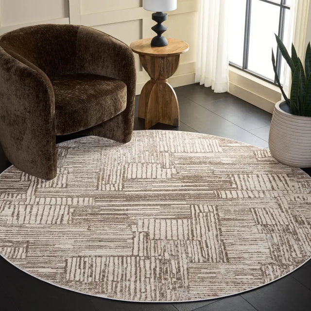 Safavieh Pearl 6'-7" x 6'-7" Rug in Ivory / Taupe