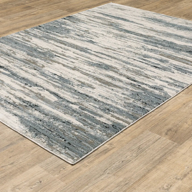 Oriental Weavers Sphinx Caravan 750W8 Beige/ Blue Rugs - angle detail