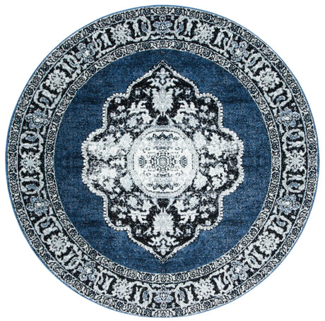 Safavieh Vintage Hamadan 5'-3" x 5'-3" Rug in Blue / Grey