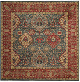 Safavieh Mahal 6'-7" x 6'-7" Rug in Navy / Red