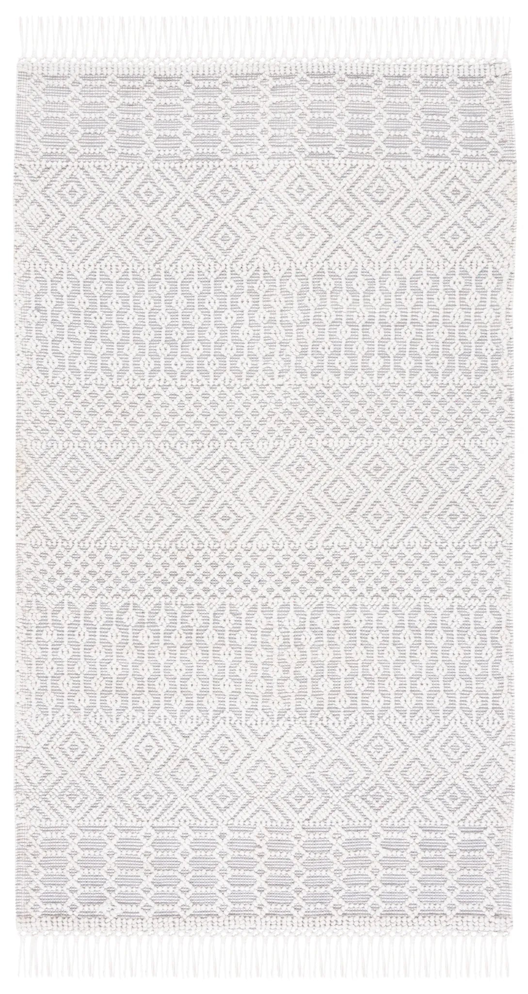Safavieh Casablanca 4'-0" x 6'-0" Rug in Grey / Ivory